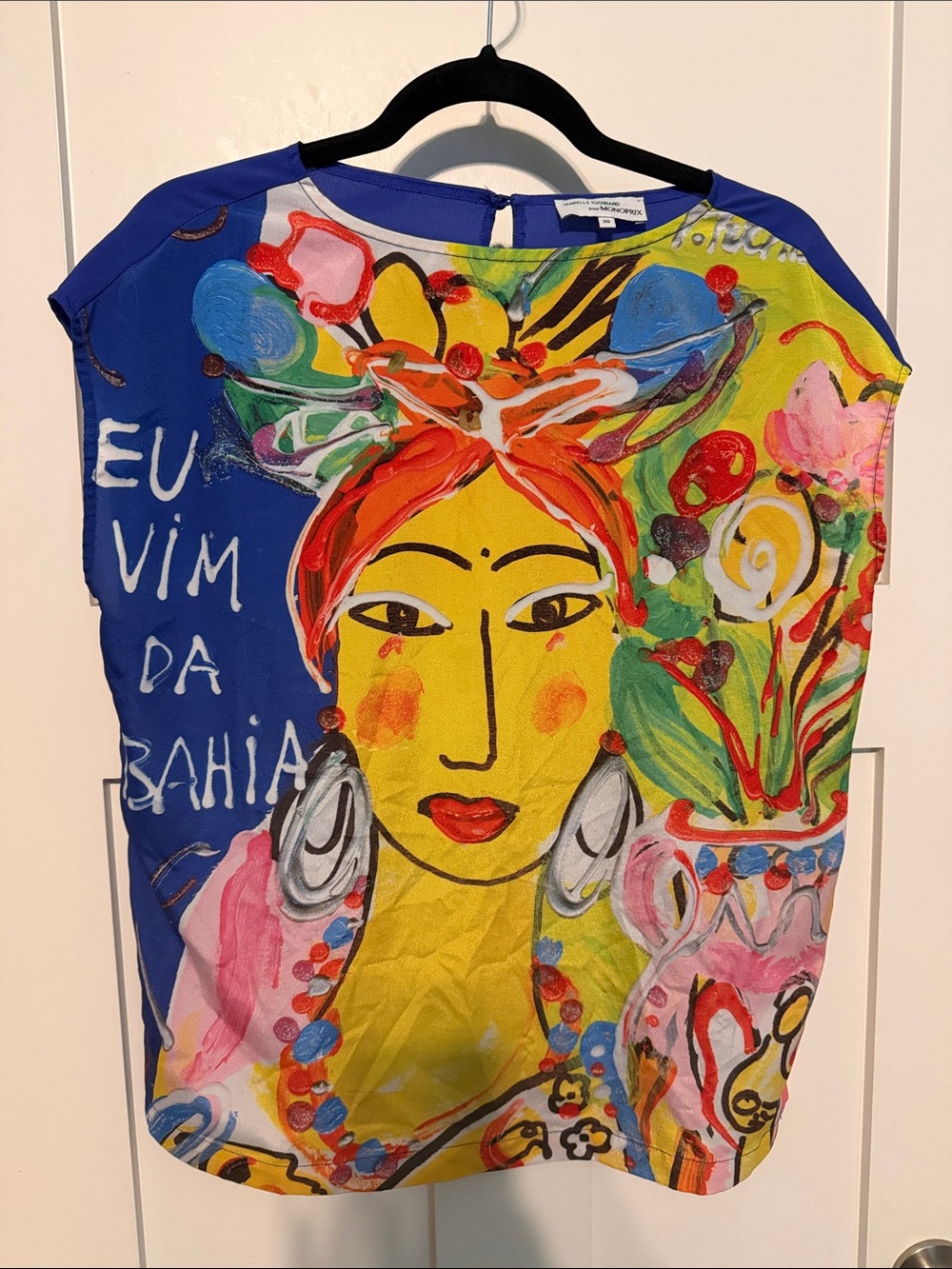 Art to Wear Isabelle Tuchband pour Monoprix Bold Multicolor Women's Blouse